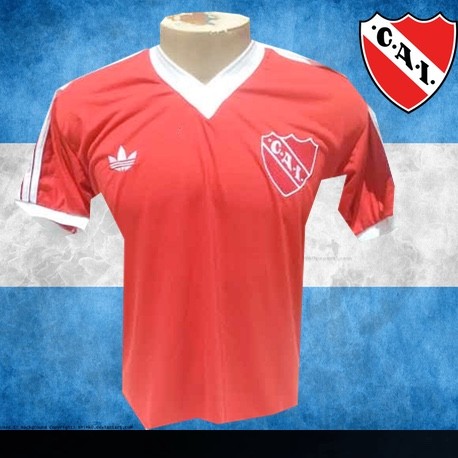 Camisa retrô Independiente logo vermelha- ARG