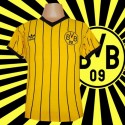 -Camisa retrô Borussia Dortmund listrada- ALE