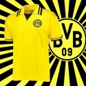 Camisa retrô Borussia Dortmunt gola polo 1980 - ALE