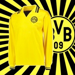 Camisa retrô Borussia Dortmunt ML gola pola - ALE
