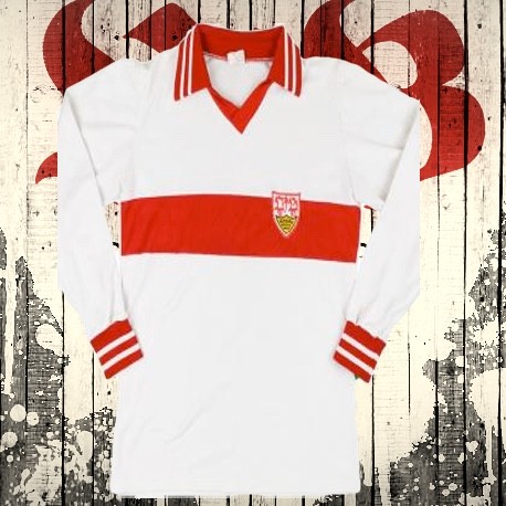 Camisa retrô VBF Stuttgart branca ML- ALE