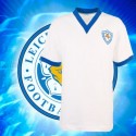 Camisa retrô Leicester branca .ENG