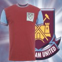 Camisa retro West Ham gola redonda - ENG