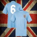 Camisa retrô da Inglaterra azul clarinho 1966
