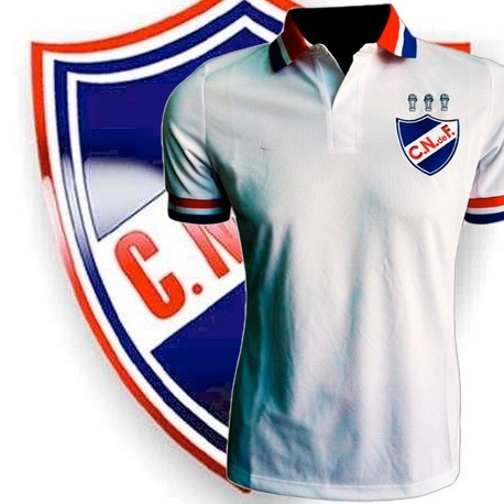 Camisa retrô Nacional de Montevideo tradicional - URU