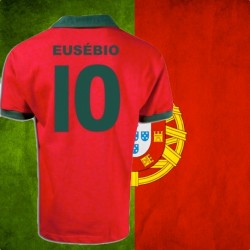Camisa retrô Portugal Eusebio - 1966