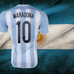 Camisa retrô da Argentina logo - 1980