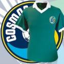 Camisa Retrô Cosmos verde gola polo 1977 - USA