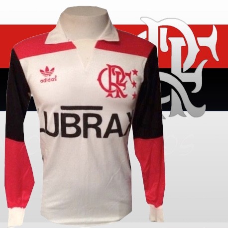 Camisa retrô Flamengo 1981 manga longa