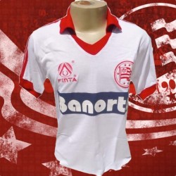 Camisa retrô Nautico Finta branca Banorte 1989