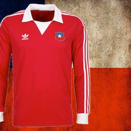 Camisa retrô do Chile tradicional ML- 1982