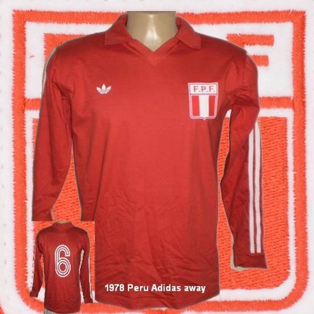 Camisa retrô Peru vermelha ML- 1978