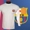 Camisa retrô FC barcelona branca ML- 1960
