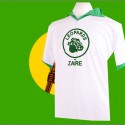 Camisa retrô do Zaire branca -1974