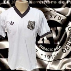 Camisa retrô XV de Piracicaba logo branca- 1980