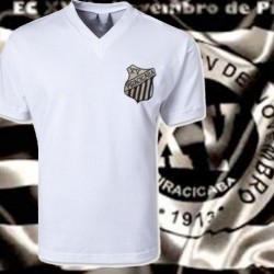 Camisa retrô branca XV de Piracicaba tradicional
