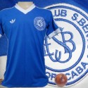 Camisa retrô Esporte Clube São Bento logo azul