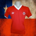 Camisa retrô do Chile logo Gola V- 1980