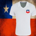 Camisa retrô do Chile branca - 1970