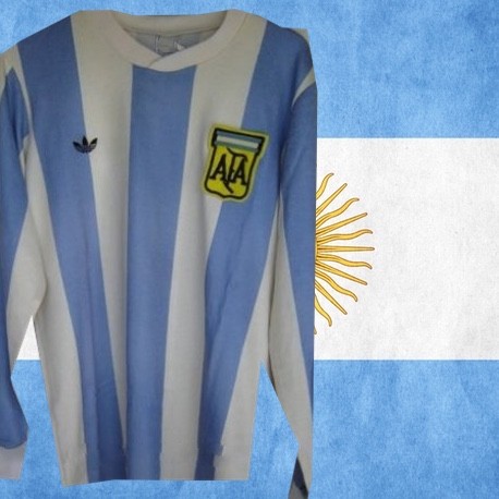 Camisa retrô Argentina logo tradicional ML - 1978