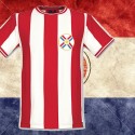 Camisa retrô Paraguai vermelha tradicional -