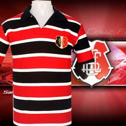 Camisa retrô Santa cruz branca logo