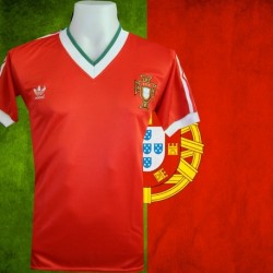 Camisa retrô Portugal logo - 1980
