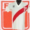 Camisa retrô Peru logo gola V-1980
