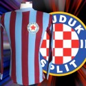 Camisa retrô Hadjuk split listrada ML - CRO