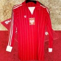 Camisa retrô Polonia logo vermelha ML -1978