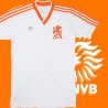 Camisa retrô Holanda branca gola V- 1980