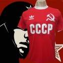 Camisa retrô CCCP vermelha foice.