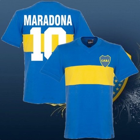 camisa boca maradona