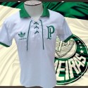 Camisa retrô Palmeiras branca 100 anos