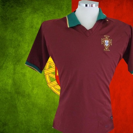 Camisa retrô Portugal vinho 1990