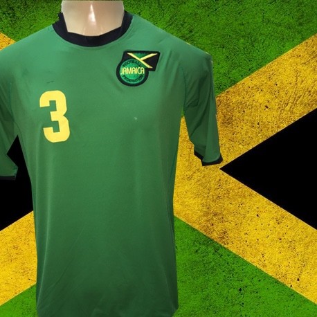 Camisa retrô Jamaíca verde.