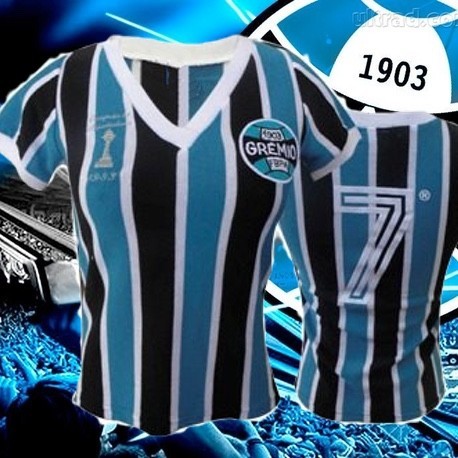Camisa retrô Grêmio baby look