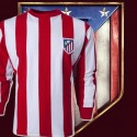 Camisa retrô Atlético Madrid gola redonda ML- 1970