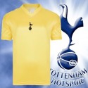 Camisa retrô Tottenham Hotspur Spurs amarela.