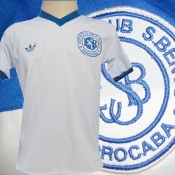 Camisa retrô Esporte Clube São Bento branca logo