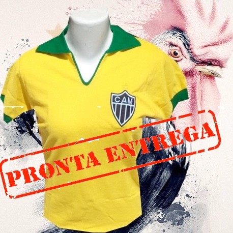 Camisa retrô baby look Atlético mineiro 1910