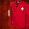 Camisa retrô Suiça cordinha vermelha ML - 1954