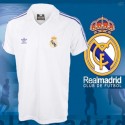 - Camisa retrô Real Madrid 1986.