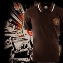 Camisa retrô Marron Gola Polo FC St Pauli - ALE