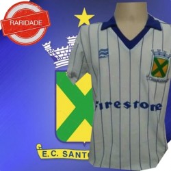 Camisa retrô Santo André branca 1980