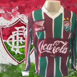 Camisa retrô Fluminense 1916 manga longa