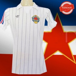 Camisa retrô Yougoslavia Branca 1974