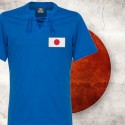 Camisa estile retrô Japão azul