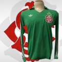 Camisa retrô Internacional goleiro logo verde 1980