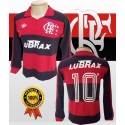 Camisa retrô Flamengo lubrax ML